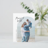 明メリーるい家族の写真、アーチ、挨拶 ポストカード (スタンド正面)