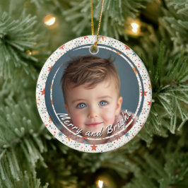 明メリーるい星のカスタム子の写真 セラミックオーナメント