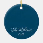 明メリーるい星のカスタム子の写真 セラミックオーナメント (裏面)