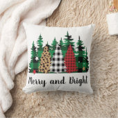 明メリーるい水牛のプレイド・ヒョウ・プリント・ツリー クッション (ブランケット)