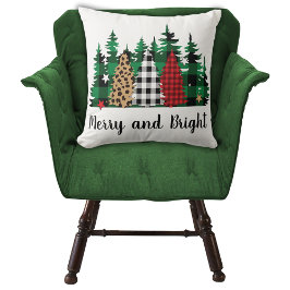 明メリーるい水牛のプレイド・ヒョウ・プリント・ツリー クッション