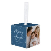 明メリーるい海軍の写真 キューブオーナメント (正面アングル)