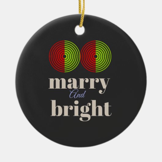 「明メリーるい祝と今の喜び セラミックオーナメント (正面)