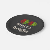 「明メリーるい祝と今の喜び ペーパープレート (アングル)