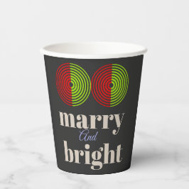 「明メリーるい祝と今の喜び 紙コップ