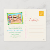 明メリーるい花カラフルクリスマスツリー シーズンポストカード (裏面)