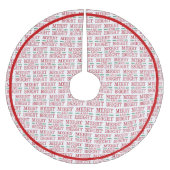 明メリーるい赤と緑 ブラッシュドポリエステルツリースカート (正面)