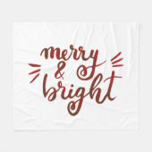 明メリーるい赤 フリースブランケット (正面(横))