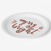 明メリーるい赤 ペーパープレート (アングル)
