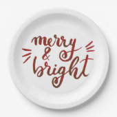 明メリーるい赤 ペーパープレート (正面)