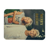 明メリーるい金ゴールド磁気フォトカード マグネット (横)