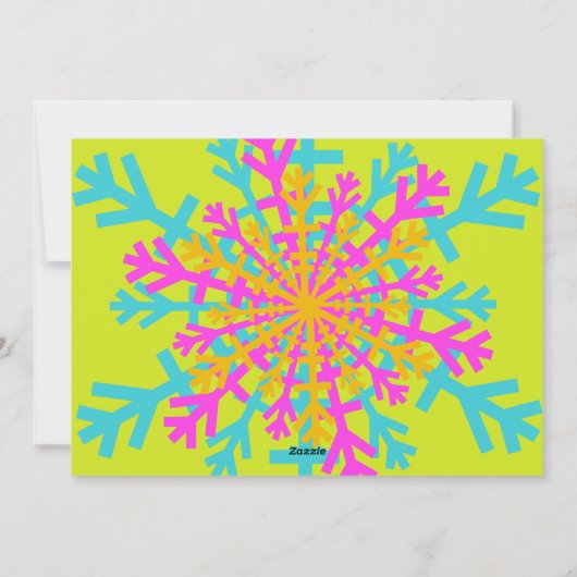 明メリーるい雪のモダン結晶の最大写真 シーズンカード (裏面)