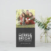 明メリーるい黒板の休日のフォトカード シーズンカード (スタンド正面)