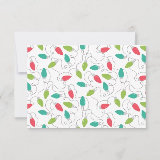 +明メリーるい1枚の写真クリスマスカード ノートカード (裏面)