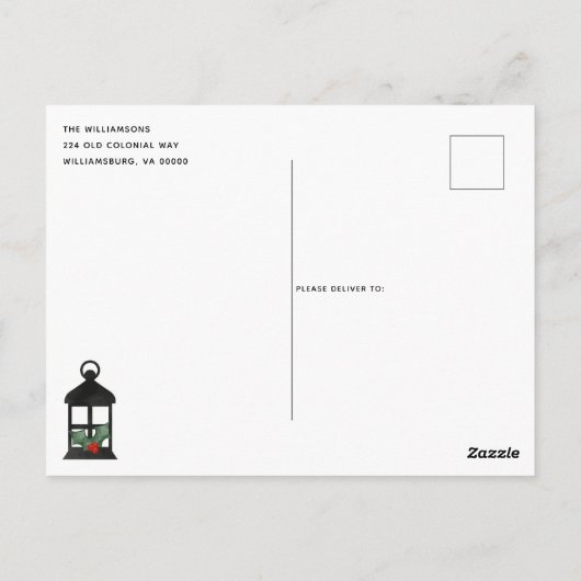 明メリーるい2フォトファミリークリスマスカード ポストカード (裏面)