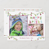 明メリーるい2枚の写数々の真 – カラー シーズンポストカード (正面/裏面)