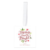 明メリーるい3フォトクリスマスオーナメント キューブオーナメント (正面)