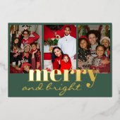 明メリーるい3枚の緑 箔シーズンカード (正面)