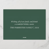 明メリーるい3枚の緑 箔シーズンカード (裏面)