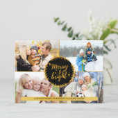 明メリーるい4フォトコラージュ黒と金ゴールド シーズンカード (スタンド正面)