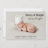 明メリーるい5フォトクリスマス誕生 案内状 (正面)