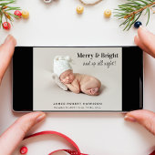 明メリーるい5フォトクリスマス誕生 案内状