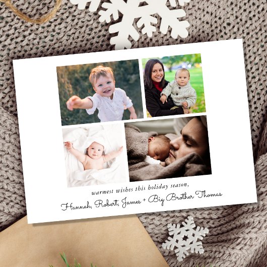 明メリーるい5フォトクリスマス誕生 案内状