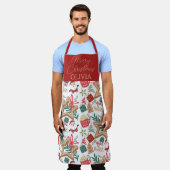 明メリーるい エプロン (着用した状態)