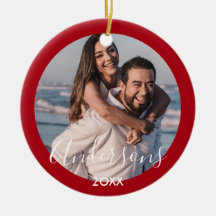 明メリーるい |モダンタイポグラフィレッドクリスマス