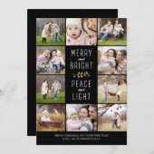明メリーるい、平和と光 | クリスマスフォト シーズンカード (正面/裏面)