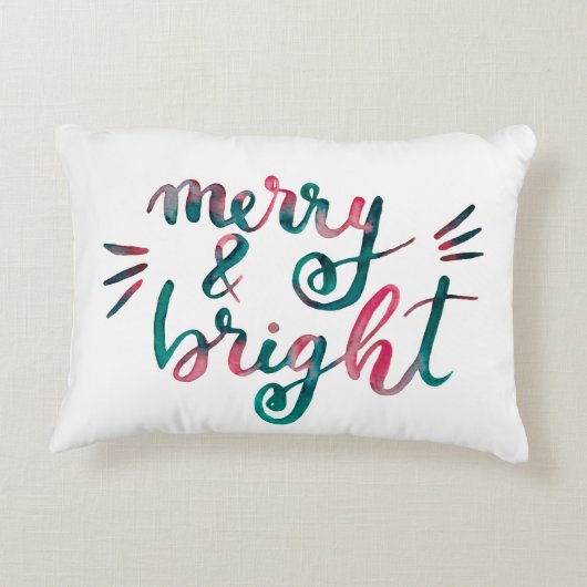 明メリーるい – 緑とピンク アクセントクッション (裏面)