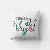 明メリーるい – 緑とピンク クッション (正面)