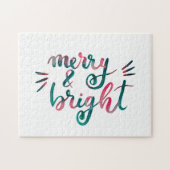 明メリーるい – 緑とピンク ジグソーパズル (横)