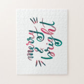 明メリーるい – 緑とピンク ジグソーパズル (縦)