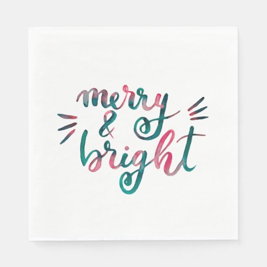 明メリーるい – 緑とピンク スタンダードランチョンナプキン (正面)