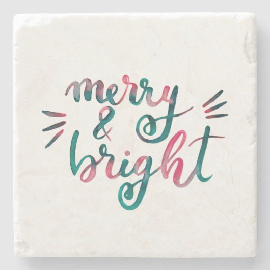 明メリーるい – 緑とピンク ストーンコースター (正面)