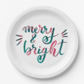 明メリーるい – 緑とピンク ペーパープレート (正面)