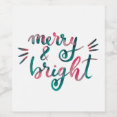 明メリーるい – 緑とピンク ワインラベル (シングルラベル)