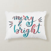 明メリーるい – 緑と赤 アクセントクッション (正面)