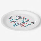 明メリーるい – 緑と赤 ペーパープレート (アングル)