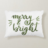 明メリーるい – 緑 アクセントクッション (正面)