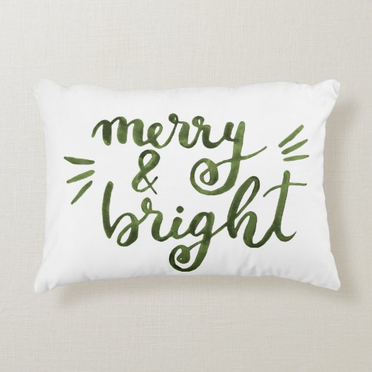 明メリーるい – 緑 アクセントクッション (正面)