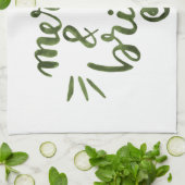 明メリーるい – 緑 キッチンタオル (折り畳み)