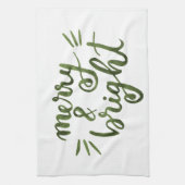 明メリーるい – 緑 キッチンタオル (縦)