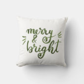 明メリーるい – 緑 クッション (正面)