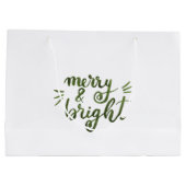 明メリーるい – 緑 ラージペーパーバッグ (裏面)