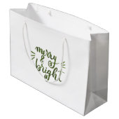 明メリーるい – 緑 ラージペーパーバッグ (裏面アングル)