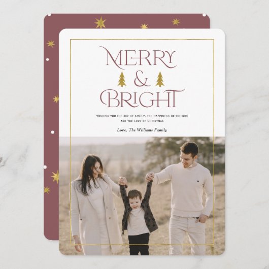 明メリーるく、シンプルの埃モダンっぽいバラXマス シーズンカード (正面/裏面)