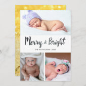明メリーるく |ベビー初めてのクリスマス写真 シーズンカード (正面/裏面)