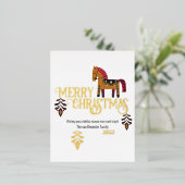 明メリーるく 箔シーズンポストカード (立ち正面)